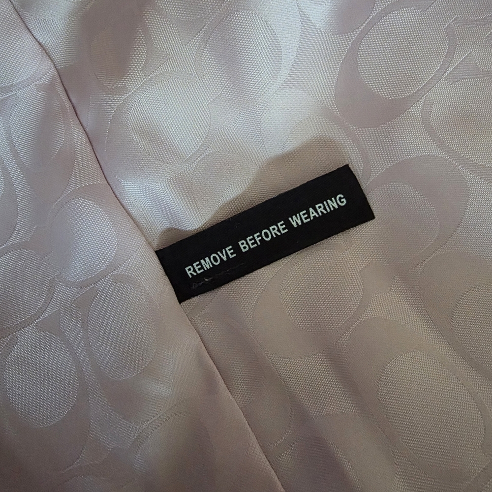 NWOT Coach Extra Small Fusha Peacoat With Silver Buttons - Picture 2 of 12